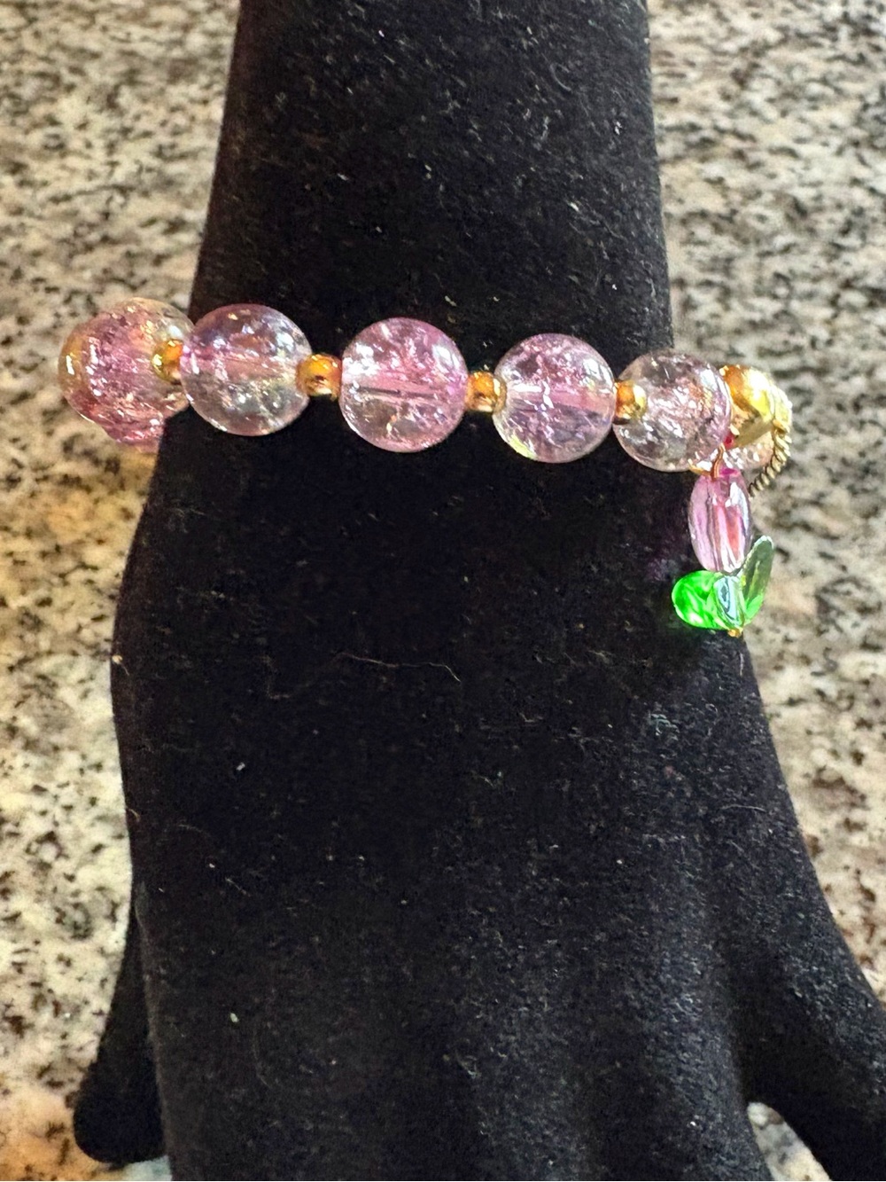 ♥️💖 NEW Floral Beaded Stretch Bracelet - Picture 7 of 7